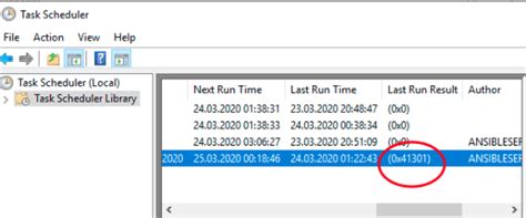 the task is currently running 0x41301|Task Scheduler Errors and Success Codes: Error Code 0x41301.